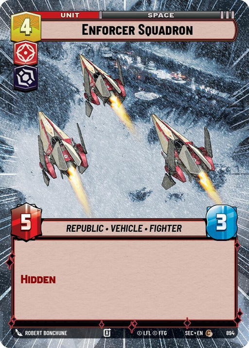 Enforcer Squadron (894) (Hyperspace Foil) (894) [Secrets of Power] - for just $0.10! 