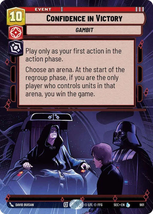 Confidence in Victory (901) (Hyperspace Foil) (901) [Secrets of Power] - for just $0.60! 