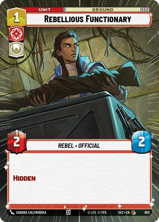 Rebellious Functionary (902) (Hyperspace Foil) (902) [Secrets of Power] - for just $0.15! 