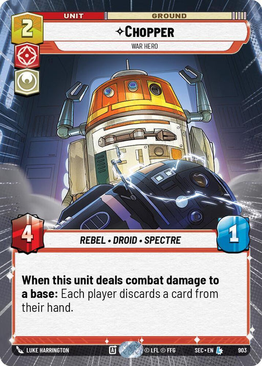 Chopper - War Hero (Hyperspace Foil) (903) (903) [Secrets of Power] - for just $1.75! 