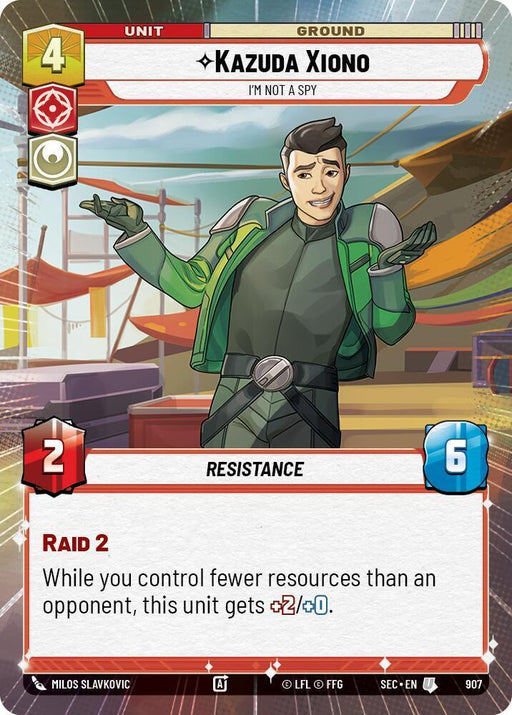 Kazuda Xiono - I'm Not A Spy (Hyperspace Foil) (907) (907) [Secrets of Power] - for just $0.20! 