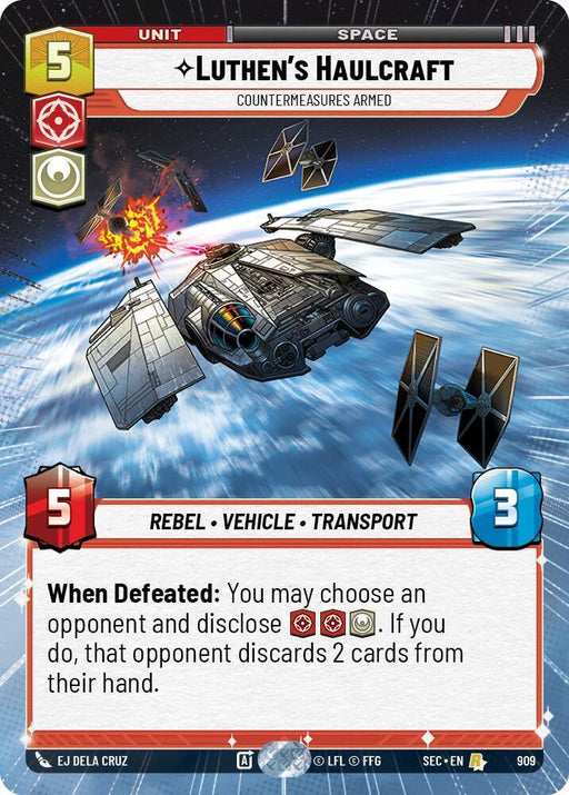 Luthen's Haulcraft - Countermeasures Armed (Hyperspace Foil) (909) (909) [Secrets of Power] - for just $0.80! 