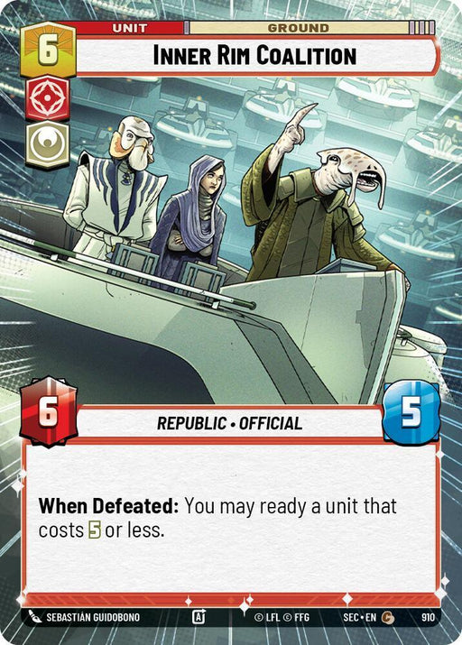Inner Rim Coalition (910) (Hyperspace Foil) (910) [Secrets of Power] - for just $0.10! 