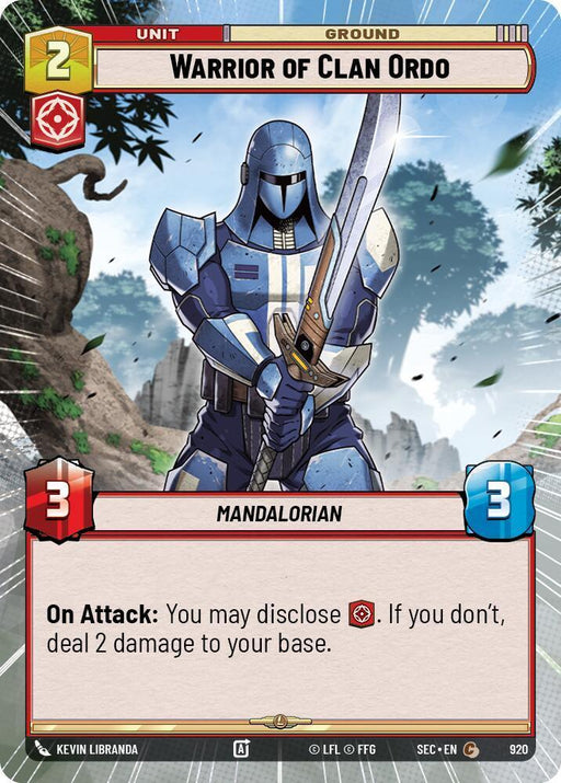 Warrior of Clan Ordo (920) (Hyperspace Foil) (920) [Secrets of Power] - for just $0.35! 