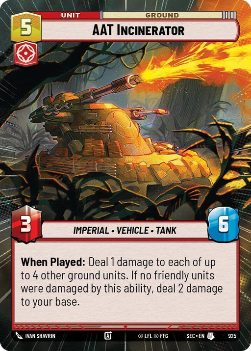 AAT Incinerator (925) (Hyperspace Foil) (925) [Secrets of Power] - for just $0.10! 
