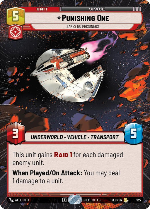 Punishing One - Takes No Prisoners (Hyperspace Foil) (927) (927) [Secrets of Power] - for just $5! 