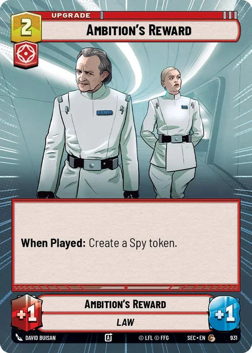 Ambition's Reward (931) (Hyperspace Foil) (931) [Secrets of Power] - for just $0.15! 