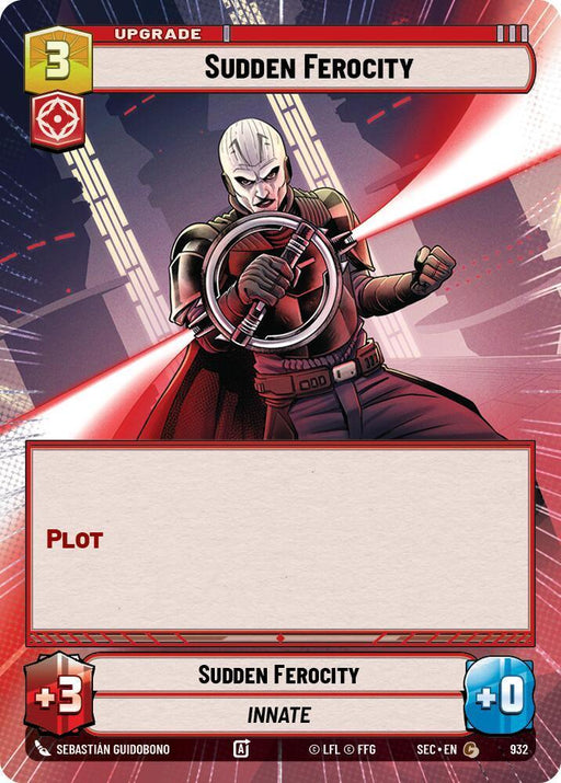 Sudden Ferocity (932) (Hyperspace Foil) (932) [Secrets of Power] - for just $2.30! 