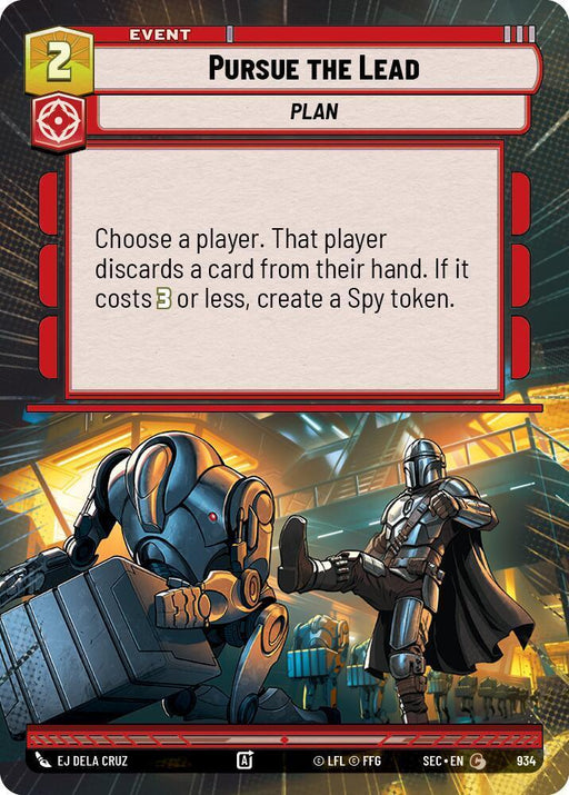 Pursue the Lead (934) (Hyperspace Foil) (934) [Secrets of Power] - for just $0.10! 