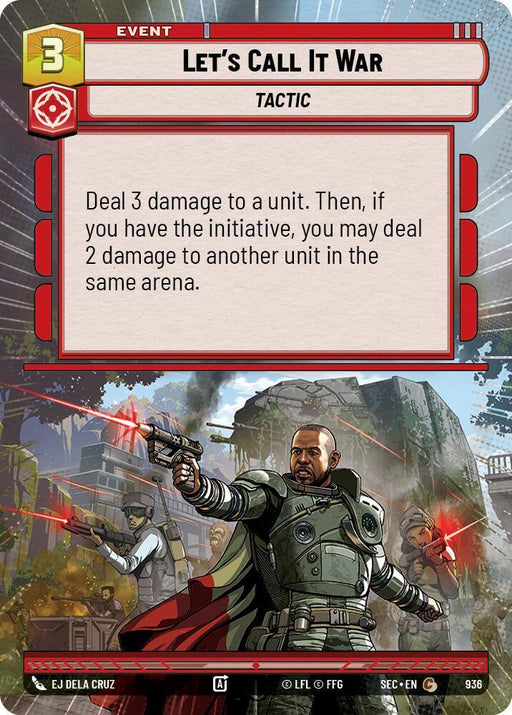 Let's Call It War (936) (Hyperspace Foil) (936) [Secrets of Power] - for just $0.70! 