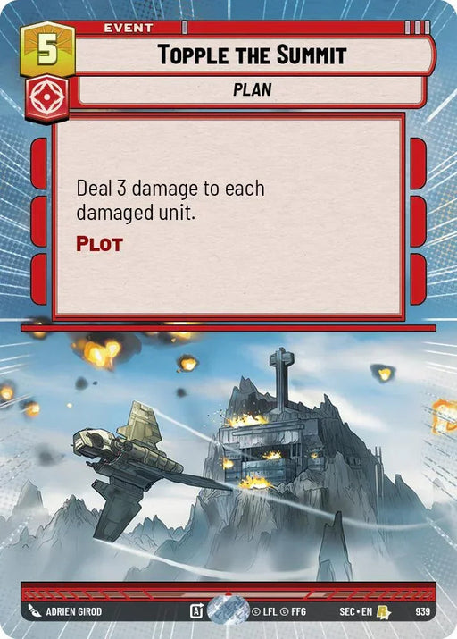 Topple the Summit (939) (Hyperspace Foil) (939) [Secrets of Power] - for just $5.10! 