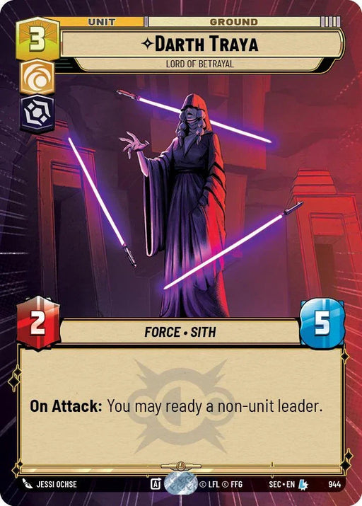 Darth Traya - Lord of Betrayal (Hyperspace Foil) (944) (944) [Secrets of Power] - for just $6.70! 