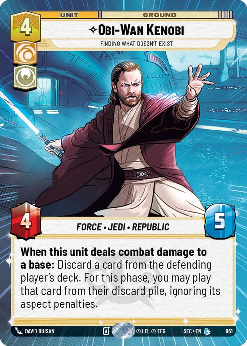 Obi-Wan Kenobi - Finding What Doesn't Exist (Hyperspace Foil) (961) (961) [Secrets of Power] - for just $6.45! 