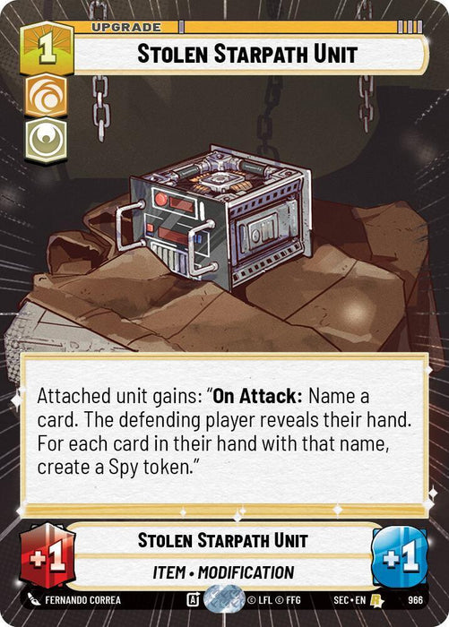 Stolen Starpath Unit (966) (Hyperspace Foil) (966) [Secrets of Power] - for just $1.15! 