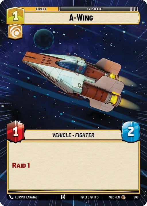 A-Wing - Wing (969) (Hyperspace Foil) (969) (969) [Secrets of Power] - for just $0.40! 