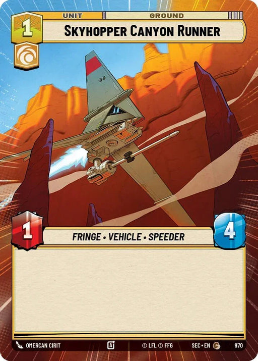 Skyhopper Canyon Runner (970) (Hyperspace Foil) (970) [Secrets of Power] - for just $0.20! 