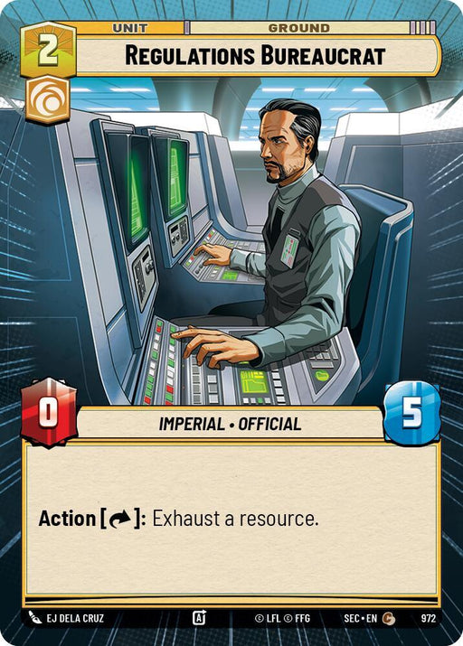 Regulations Bureaucrat (972) (Hyperspace Foil) (972) [Secrets of Power] - for just $0.20! 