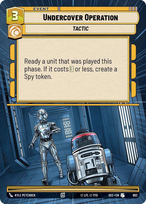 Undercover Operation (992) (Hyperspace Foil) (992) [Secrets of Power] - for just $0.10! 