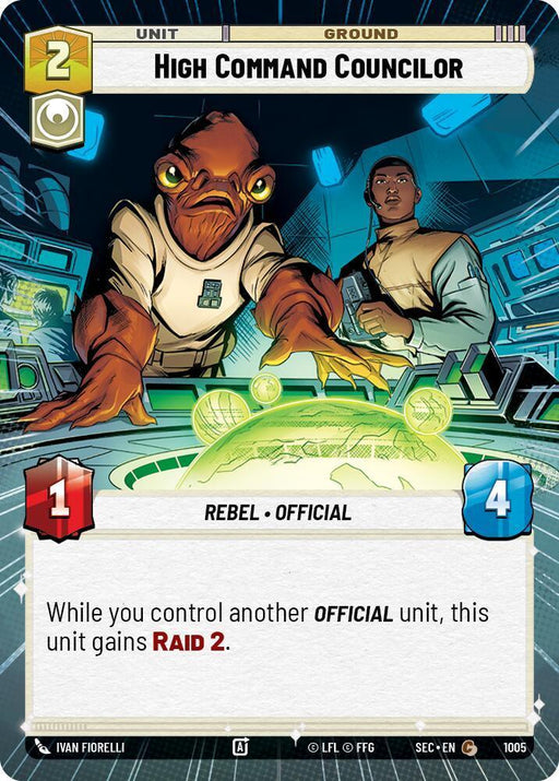 High Command Councilor (1005) (Hyperspace Foil) (1005) [Secrets of Power] - for just $0.10! 