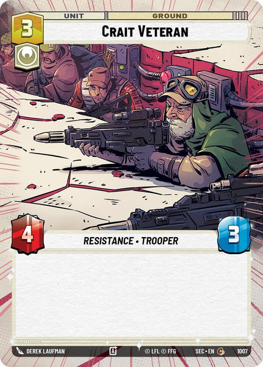 Crait Veteran (1007) (Hyperspace Foil) (1007) [Secrets of Power] - for just $0.15! 