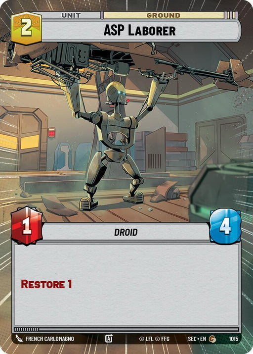 ASP Laborer (1015) (Hyperspace Foil) (1015) [Secrets of Power] - for just $0.10! 