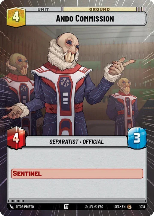 Ando Commission (1018) (Hyperspace Foil) (1018) [Secrets of Power] - for just $0.10! 