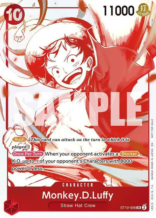 Monkey.D.Luffy (ST10-006) (3rd Anniversary Treasure Campaign Pack) [One Piece Promotion Cards] - for just $1.50! 