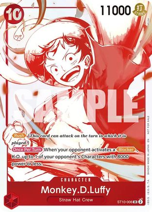 Monkey.D.Luffy - ST10-006 (3rd Anniversary Treasure Campaign Pack) (ST10-006) - One Piece Promotion Cards Foil - for just $2.65! 