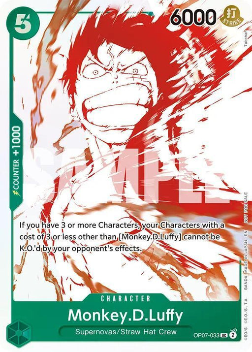 Monkey.D.Luffy (OP07-033) (3rd Anniversary Treasure Campaign Pack) [One Piece Promotion Cards] - for just $1.30! 