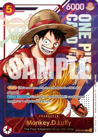 Monkey.D.Luffy - ST21-014 (3rd Anniversary Treasure Campaign Pack) (ST21-014) - One Piece Promotion Cards Foil - for just $829.17! 
