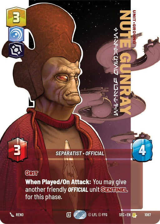 Nute Gunray - Escaping Justice (Prestige Foil) (1087) (1087) [Secrets of Power] - for just $1.05! 