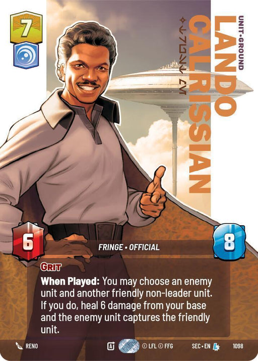 Lando Calrissian - Trust Me (Prestige Foil) (1098) (1098) [Secrets of Power] - for just $2.45! 