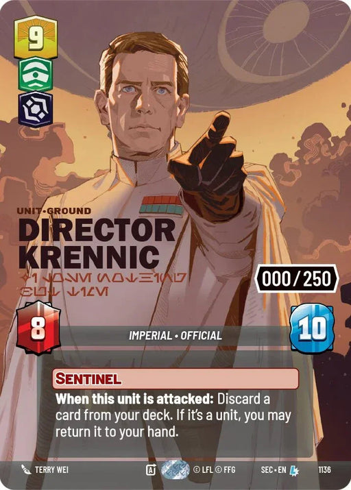 Director Krennic - I Lose Nothing But Time (Serialized) (1136) (1136) [Secrets of Power] - for just $35.65! 