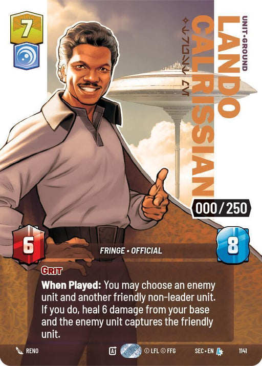 Lando Calrissian - Trust Me (Serialized) (1141) (1141) [Secrets of Power] - for just $43.20! 