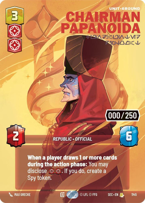 Chairman Papanoida - Undaunted Diplomat (Serialized) (1145) (1145) [Secrets of Power] - for just $21.70! 