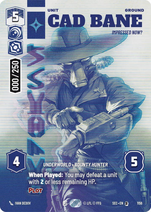 Cad Bane - Impressed Now? (Serialized) (1156) (1156) [Secrets of Power] - for just $76! 