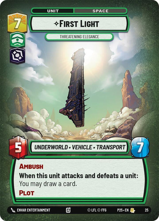 First Light - Threatening Elegance (25) (25) [Organized Play Promos] - for just $0.15! 