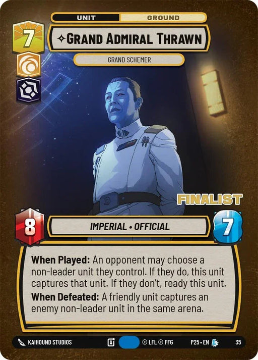 Grand Admiral Thrawn - Grand Schemer (Finalist) (35) (35) [Organized Play Promos] - for just $17.60! 