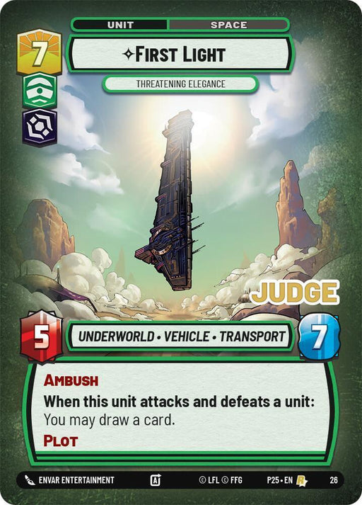 First Light - Threatening Elegance (26) (26) [Judge Promos] - for just $0.60! 