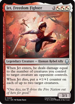 Jet, Freedom Fighter (TLA-229) - Avatar: The Last Airbender Foil - for just $0.07! 