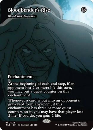 Bloodbender's Rise - Bloodchief Ascension (Borderless) (TLE-023) - Avatar: The Last Airbender: Eternal-Legal Foil - for just $5.24! 