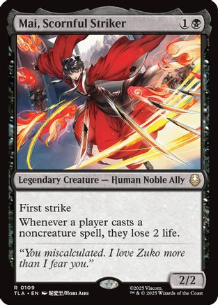 Mai, Scornful Striker (TLA-109) - Avatar: The Last Airbender Foil - for just $0.56! 