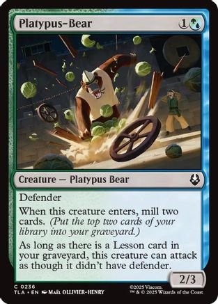 Platypus-Bear (TLA-236) - Avatar: The Last Airbender - for just $0.03! 