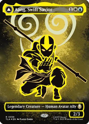 Aang, Swift Savior (Borderless) (Neon Ink Foil) (TLA-359) - Avatar: The Last Airbender Foil - for just $157.43! 