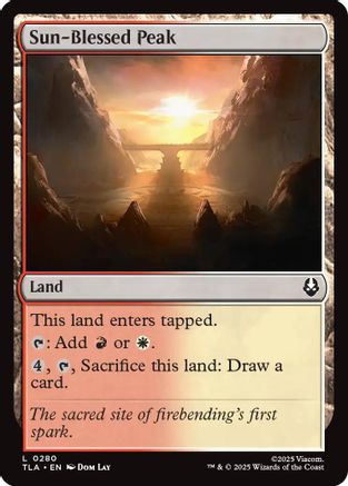 Sun-Blessed Peak (TLA-280) - Avatar: The Last Airbender Foil - for just $0.10! 