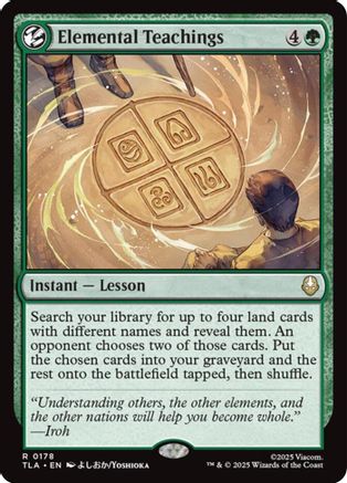 Elemental Teachings (TLA-178) - Avatar: The Last Airbender Foil - for just $0.10! 
