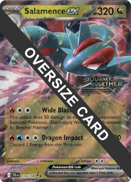 Salamence ex (114/159) (Jumbo Card) [Scarlet & Violet: Journey Together] - for just $0.45! 
