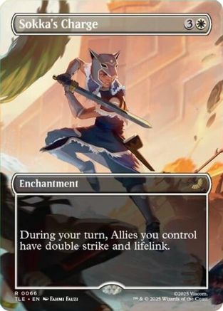 Sokka's Charge (Borderless) (TLE-066) - Avatar: The Last Airbender: Eternal-Legal Foil - for just $2.40! 