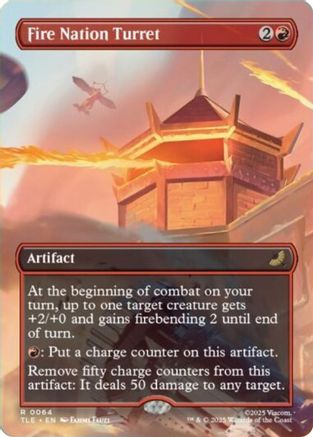 Fire Nation Turret (Borderless) (TLE-064) - Avatar: The Last Airbender: Eternal-Legal Foil - for just $2.26! 