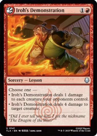 Iroh's Demonstration (TLA-141) - Avatar: The Last Airbender - for just $0.09! 